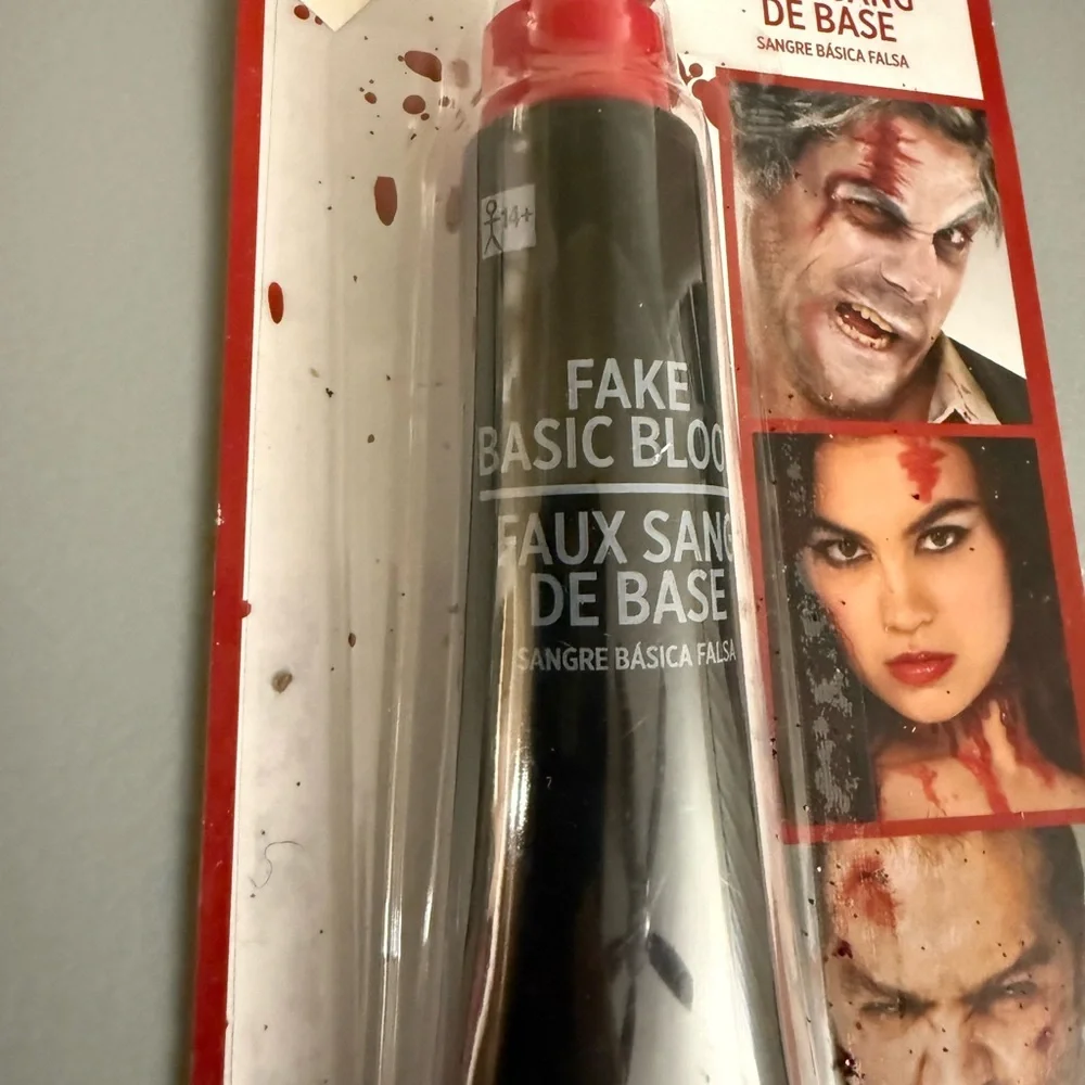 Halloween Make up Kit 7 pc Harley Quinn. Temp Tattoo Sticker Fake Blood & Scar.